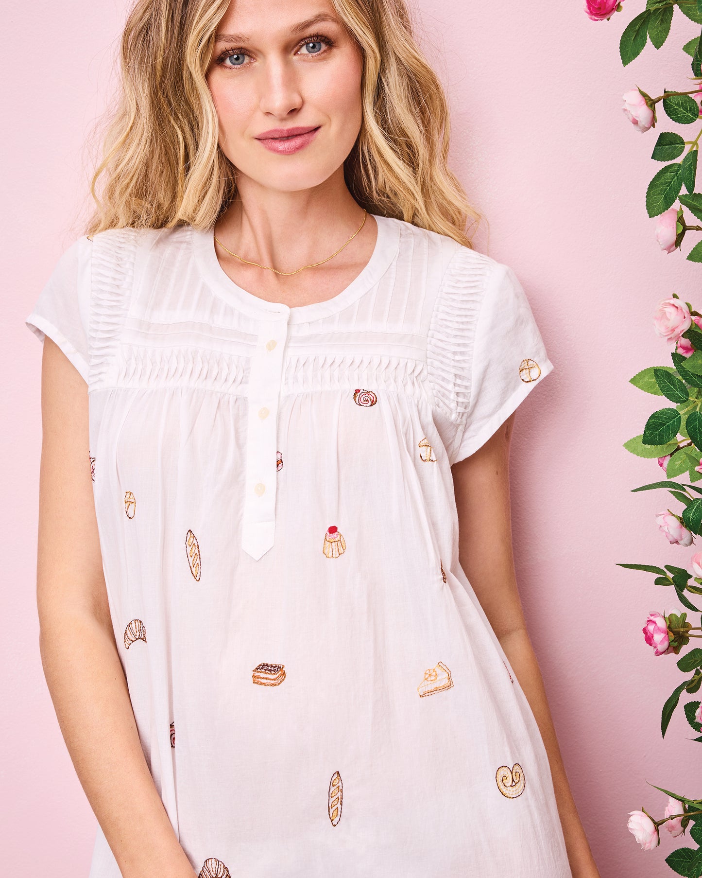 Freshly Baked - Moonlight Nightgown - Cloud - Printfresh