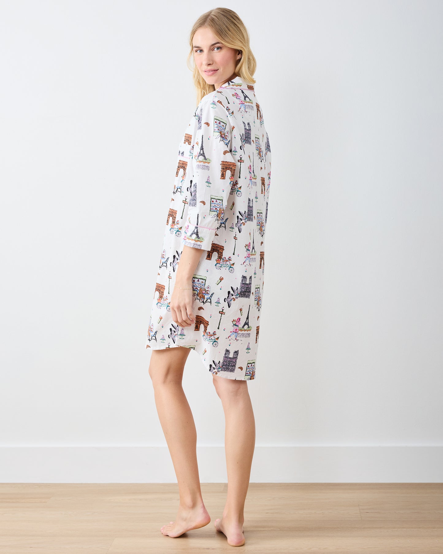 Paris Getaway - Sleep Shirt - Cloud - Printfresh