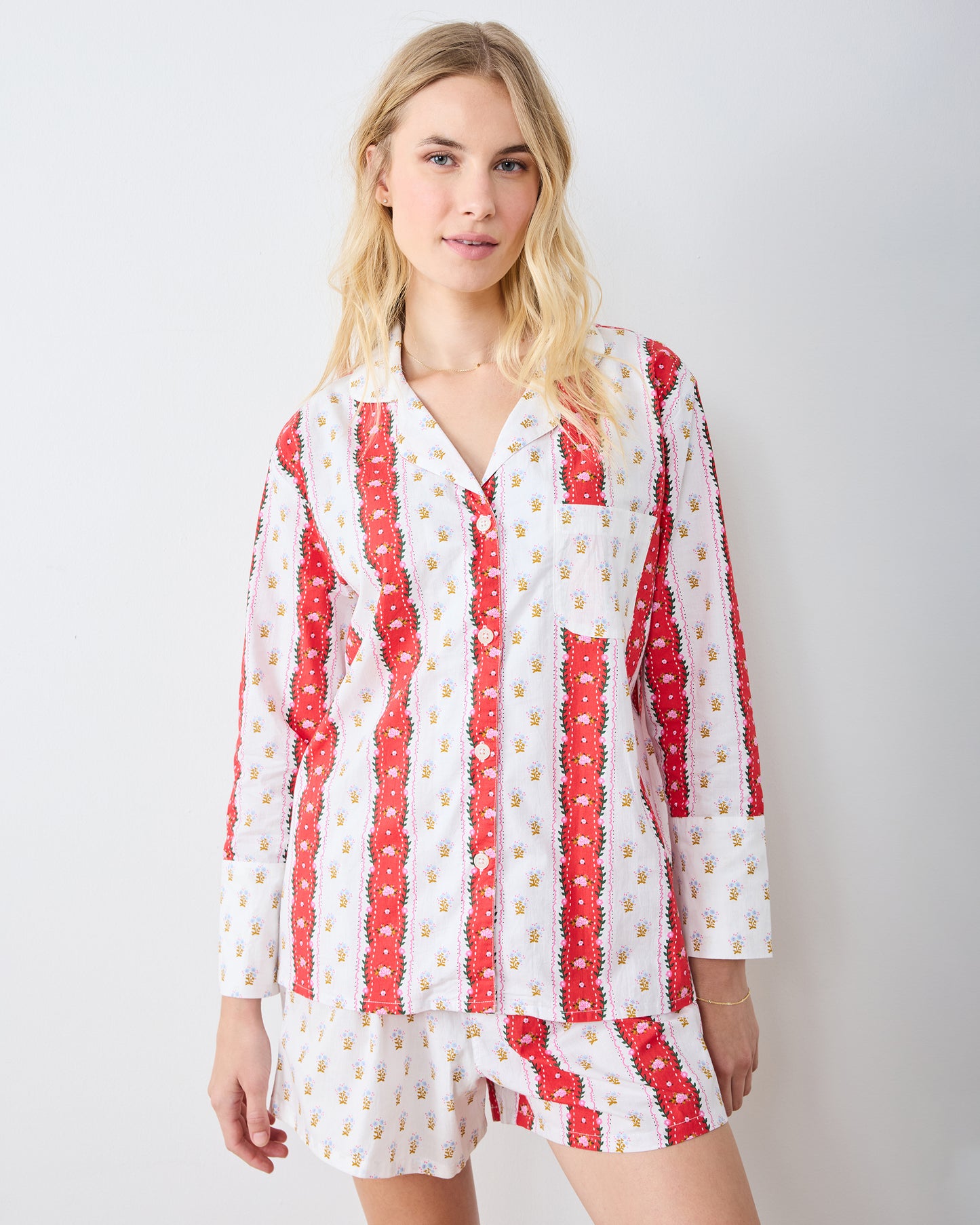 Sweetheart Stripes - Reese Boxer Set - Cherry Cola - Printfresh