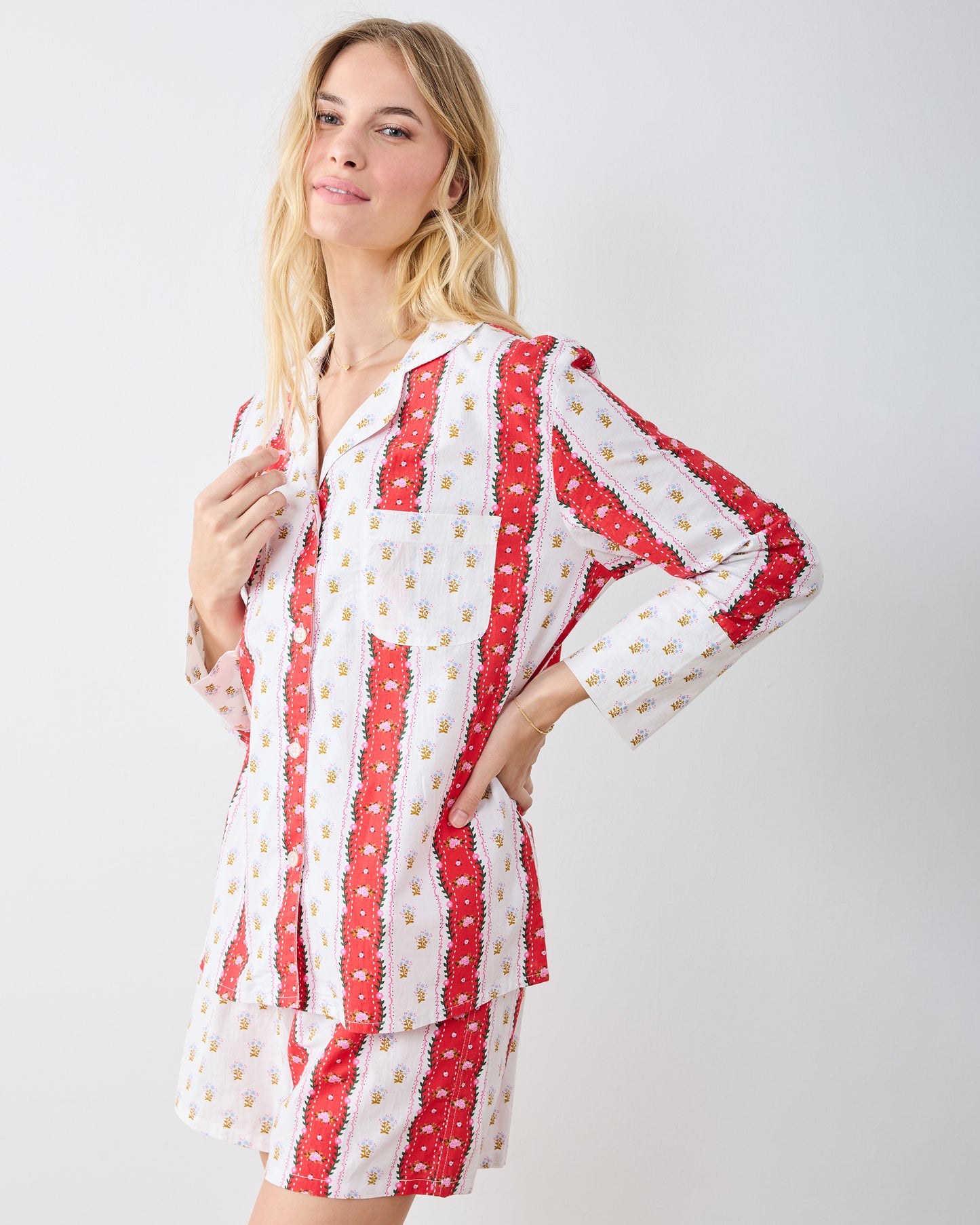 Sweetheart Stripes - Reese Boxer Set - Cherry Cola - Printfresh