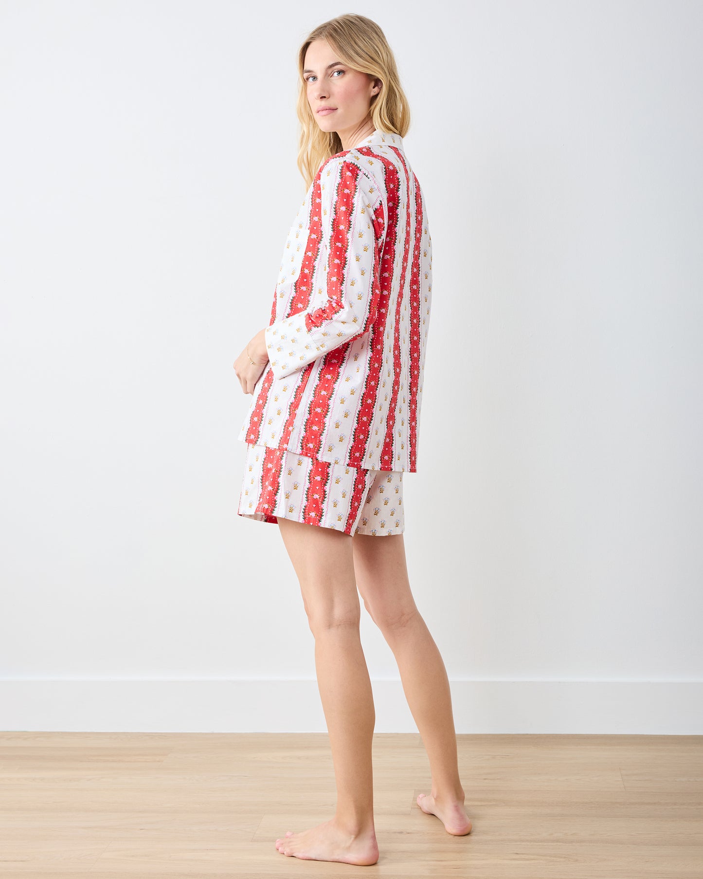 Sweetheart Stripes - Reese Boxer Set - Cherry Cola - Printfresh