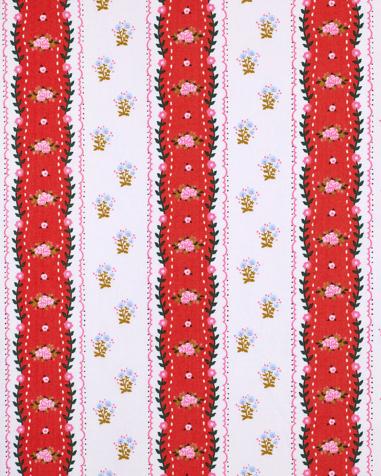 Sweetheart Stripes - Reese Boxer Set - Cherry Cola - Printfresh