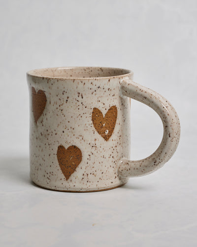 Handmade Ceramic Mug – Heart - Sarah Mennell Ceramics - Printfresh
