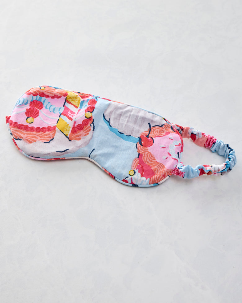 Vintage Cakes - Eye Mask - Blue Buttercream - Printfresh