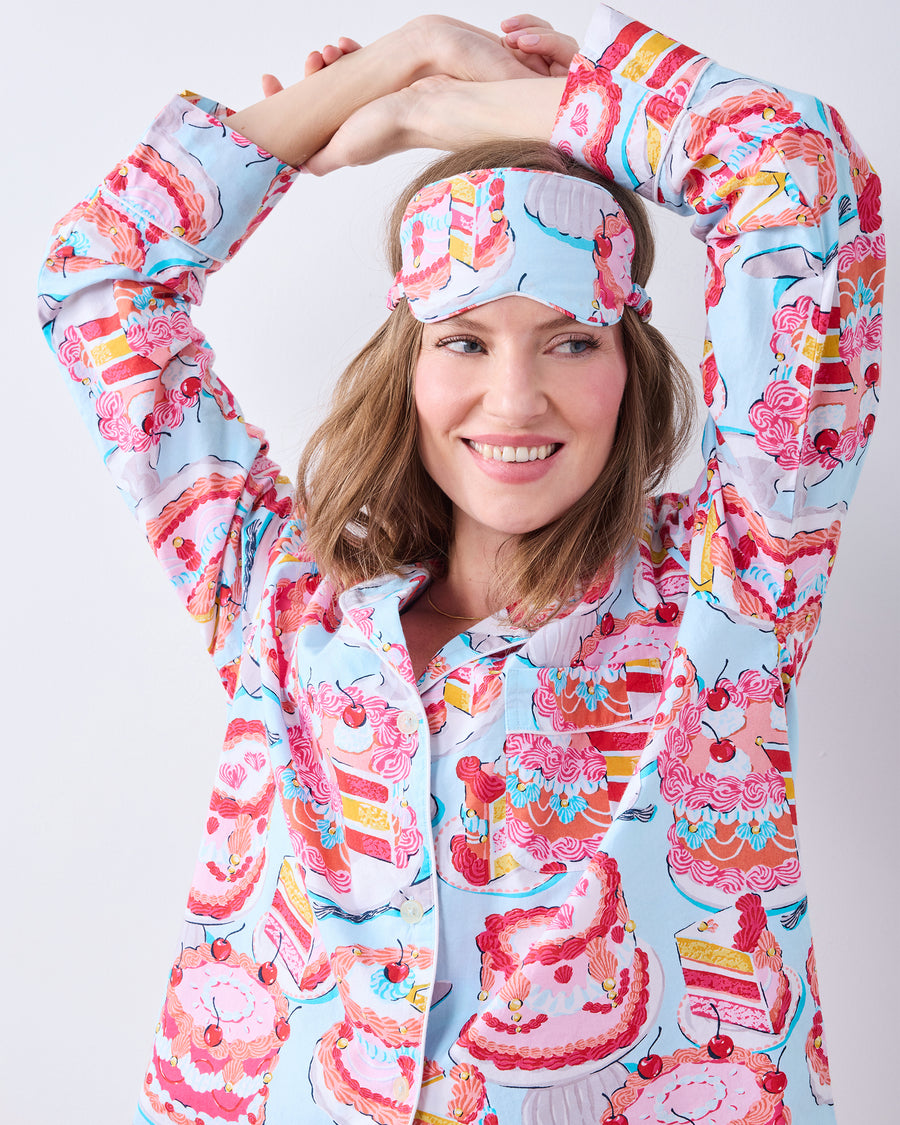 Vintage Cakes - Eye Mask - Blue Buttercream - Printfresh