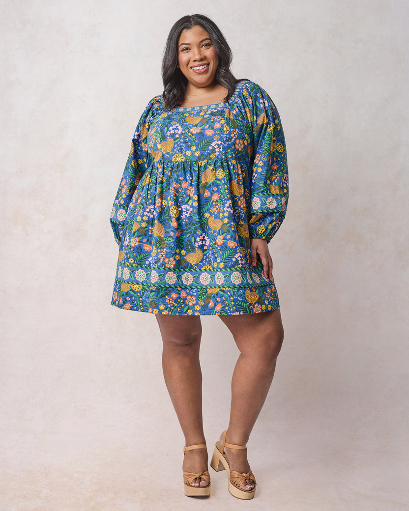 Willow Wren - Maria Dress - Oasis - Printfresh