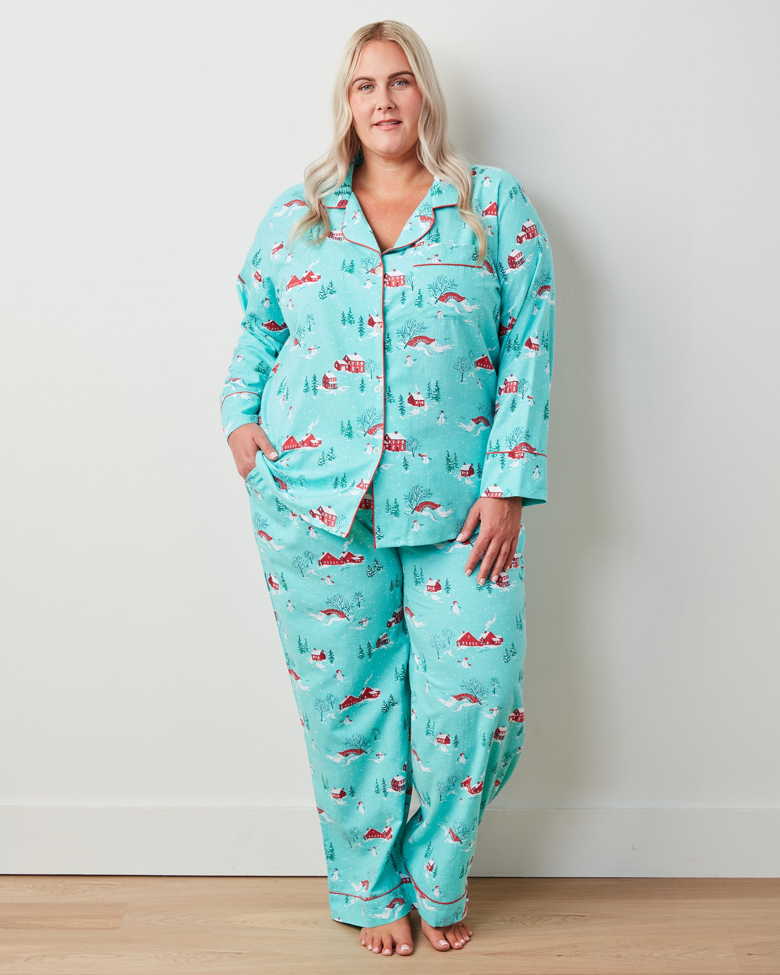 Winter Wonderland - Flannel Long PJ Set - Snow Day - Printfresh