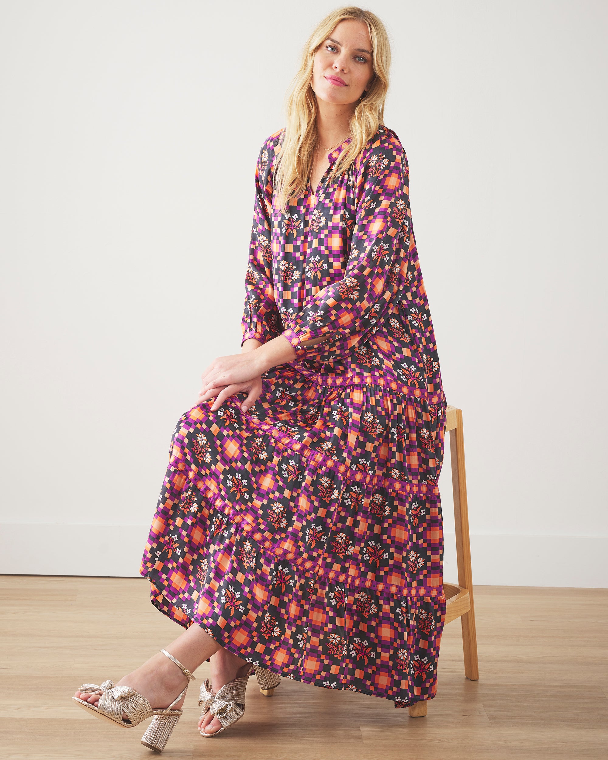 Tomorrow's Tapestry - City Lights Dress - Violet Breeze - Printfresh