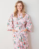 PF x The Hiltons Christmas Poodle Party - Robe - Rose - Printfresh