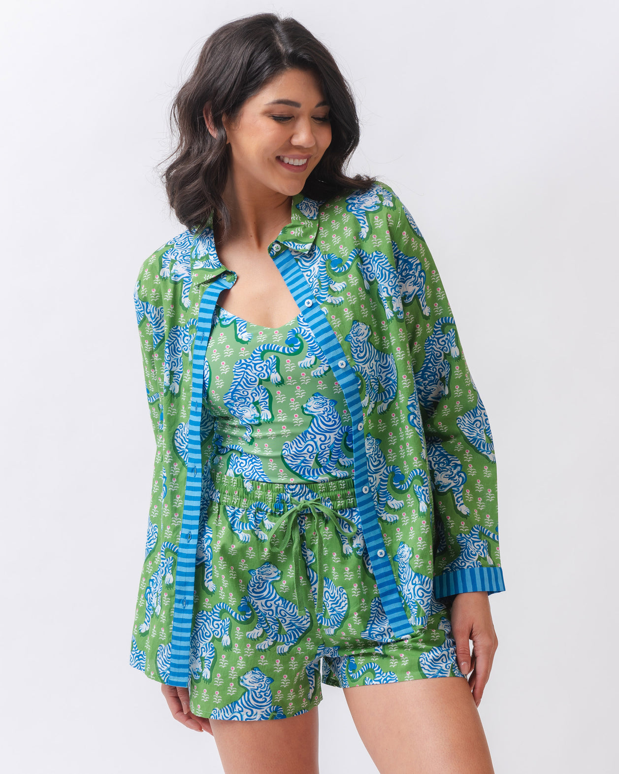 Tiger Queen - Salt Air 2 Piece Set - Sea Grass - Printfresh