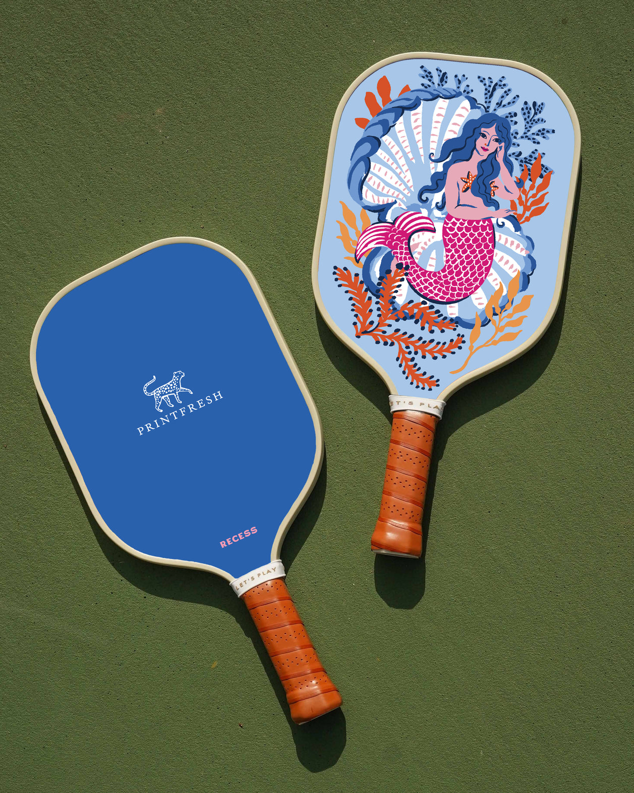 Tidal Tapestry - Pickleball Paddle - Saltwater Blue - Printfresh