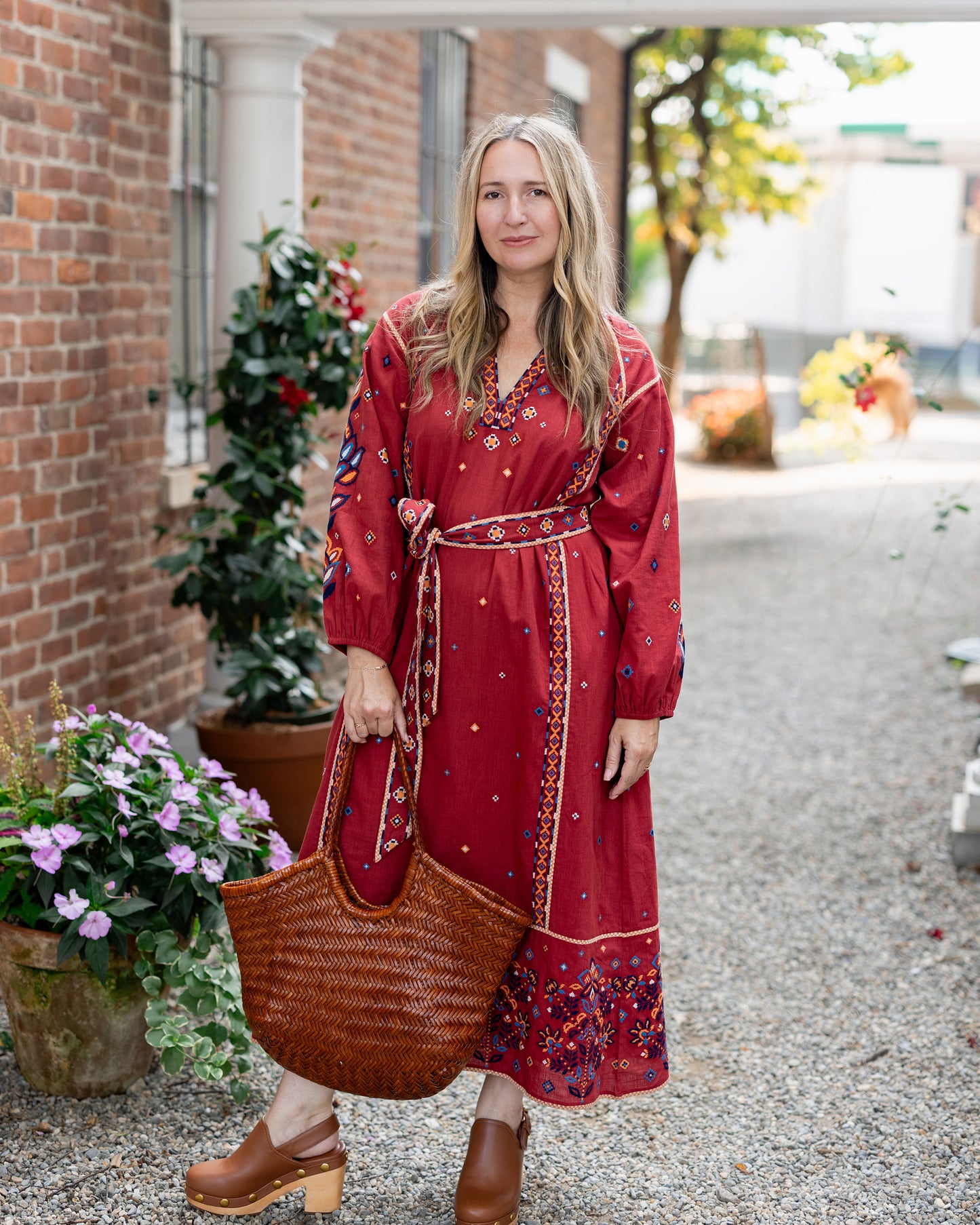 Nevada Cross Stitch - Grace Dress - Folk Red