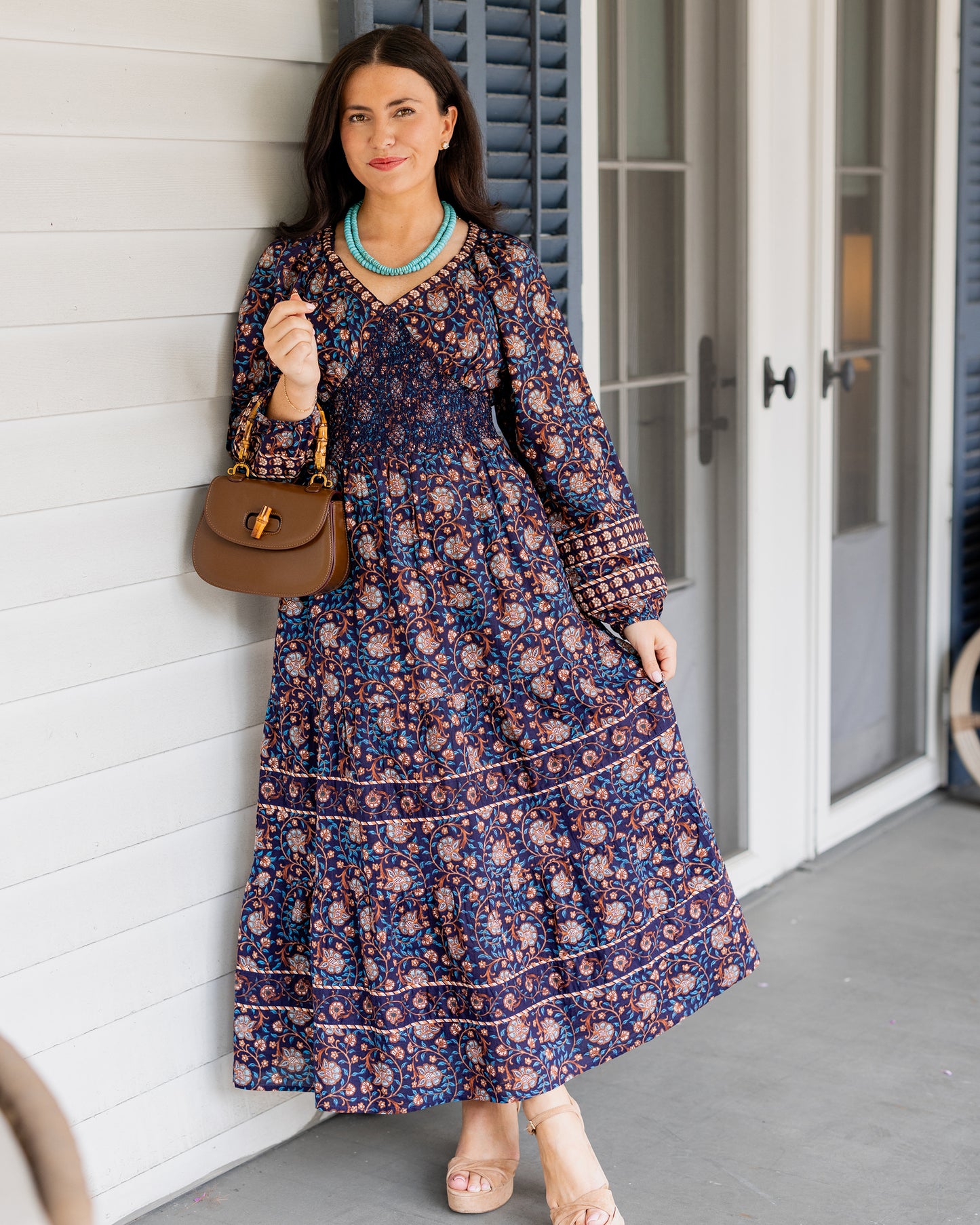 Valley Garden - Flora Dress - Midnight Sky