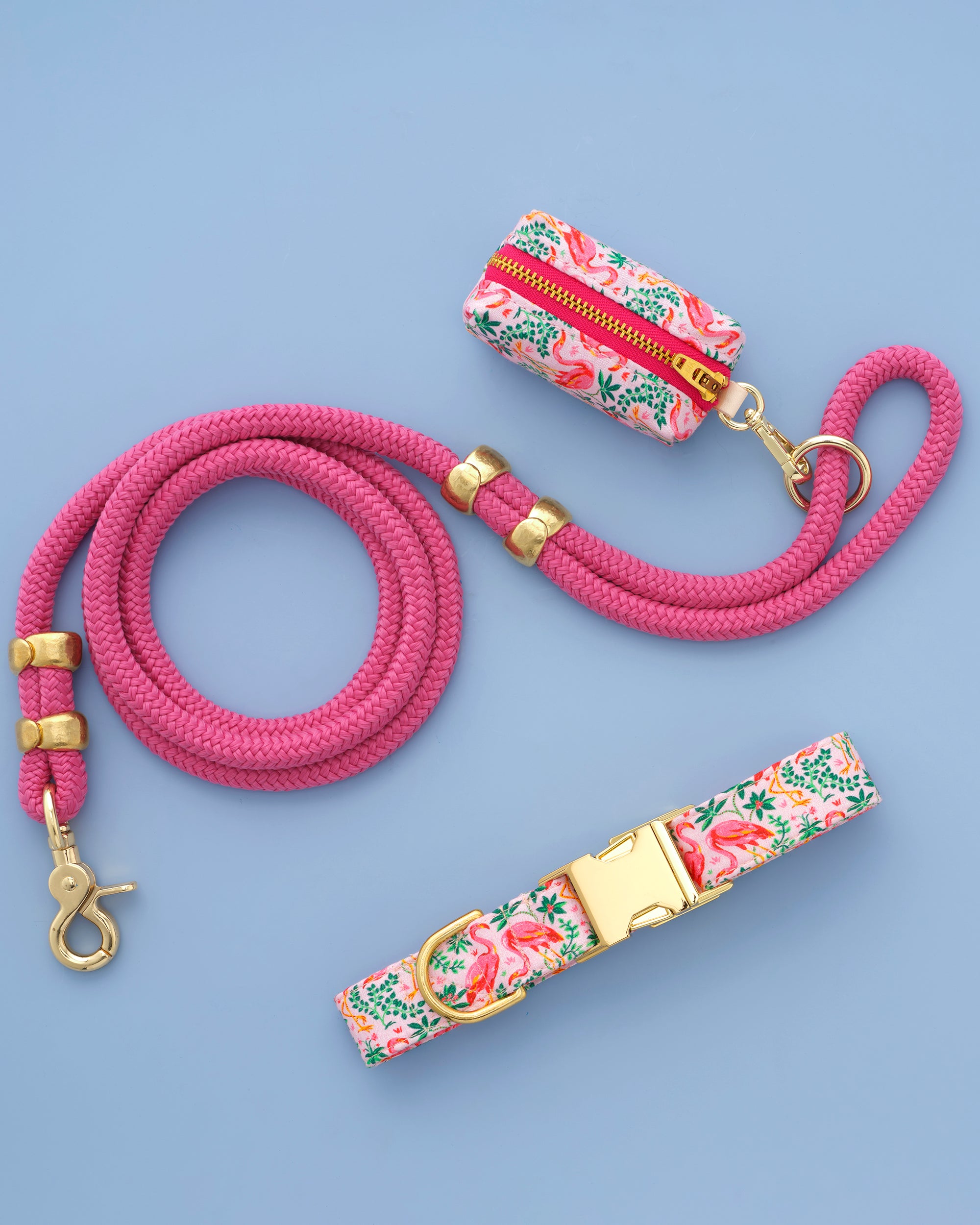 PF x The Foggy Dog Flock of Flamingos - Walk Set Bundle - Multi