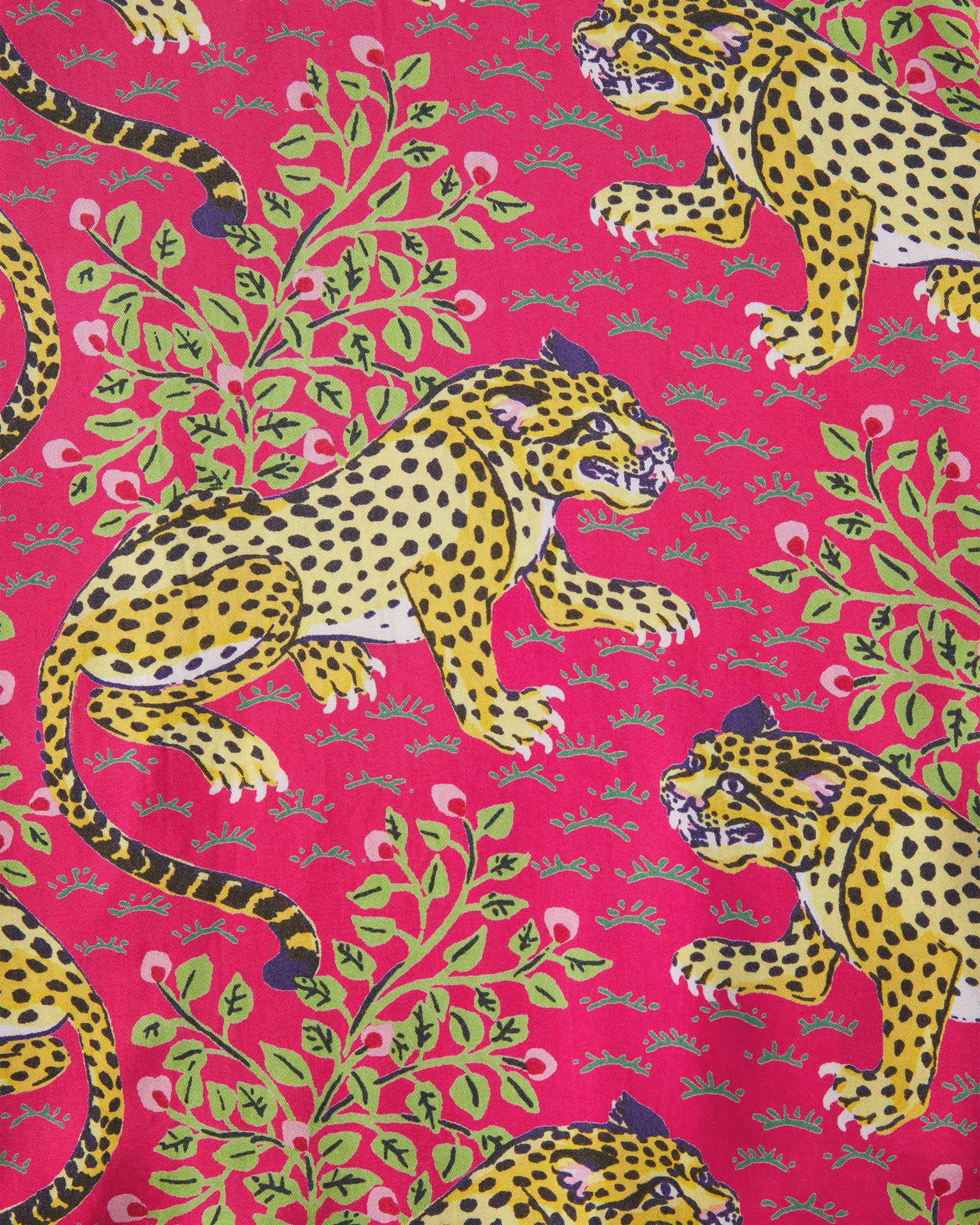 Bagheera - Satin Robe - Hot Pink - Printfresh