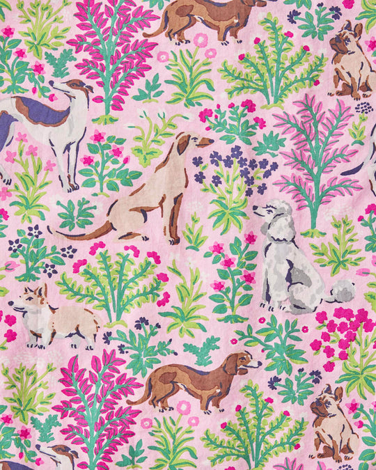 Must Love Dogs - Pintuck Nightgown - Pink Peony - Printfresh