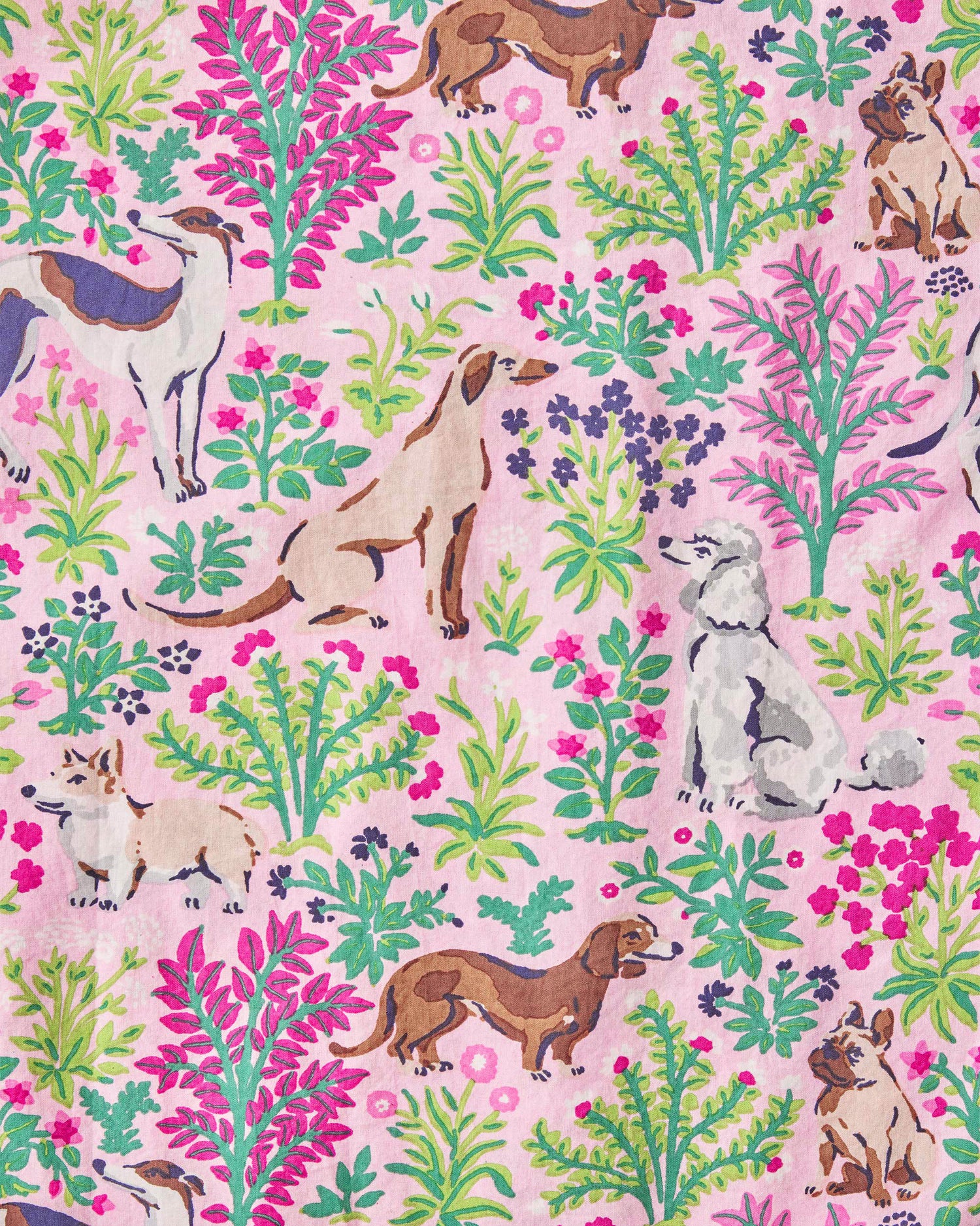 Must Love Dogs - Pajama Shorts - Pink Peony - Printfresh