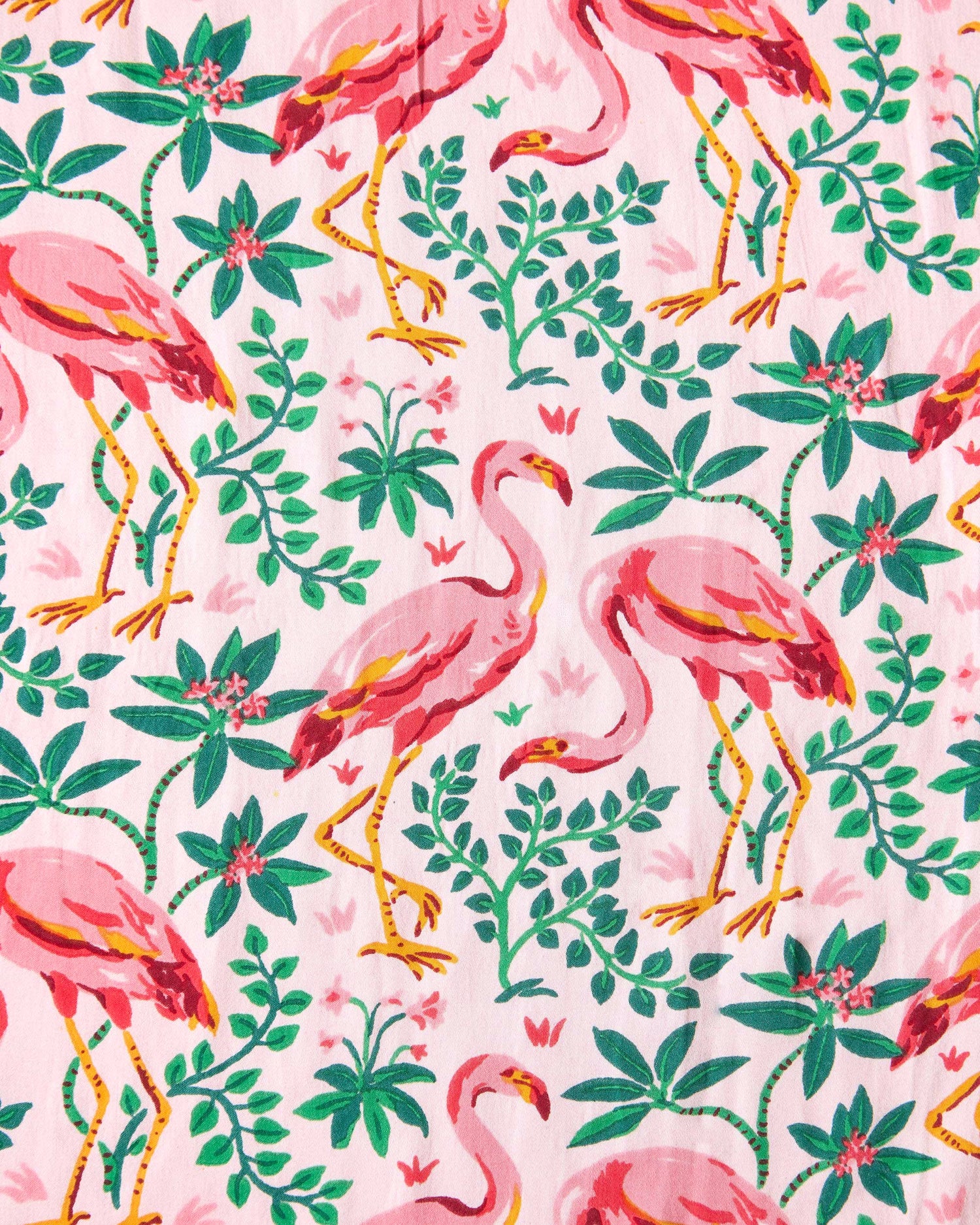 Flock Of Flamingos - Satin Eye Mask - Rose - Printfresh