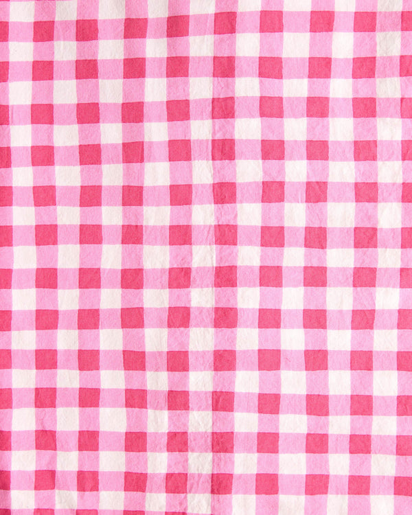 Garden Gingham - Short PJ Set - Pink Spritz - Printfresh