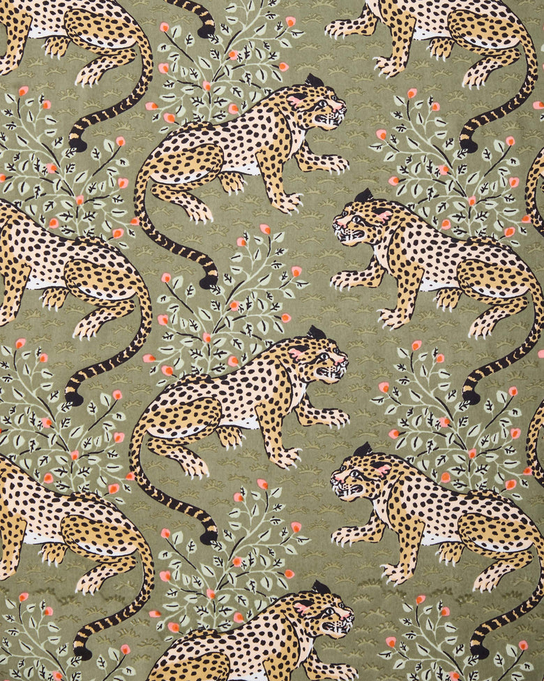 Bagheera - Eco Satin Chic to Sleep Nightie - Olive - Printfresh