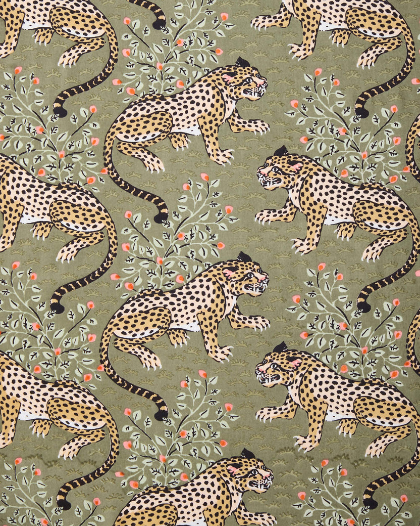 Bagheera - Eco Satin Chic to Sleep Nightie - Olive - Printfresh