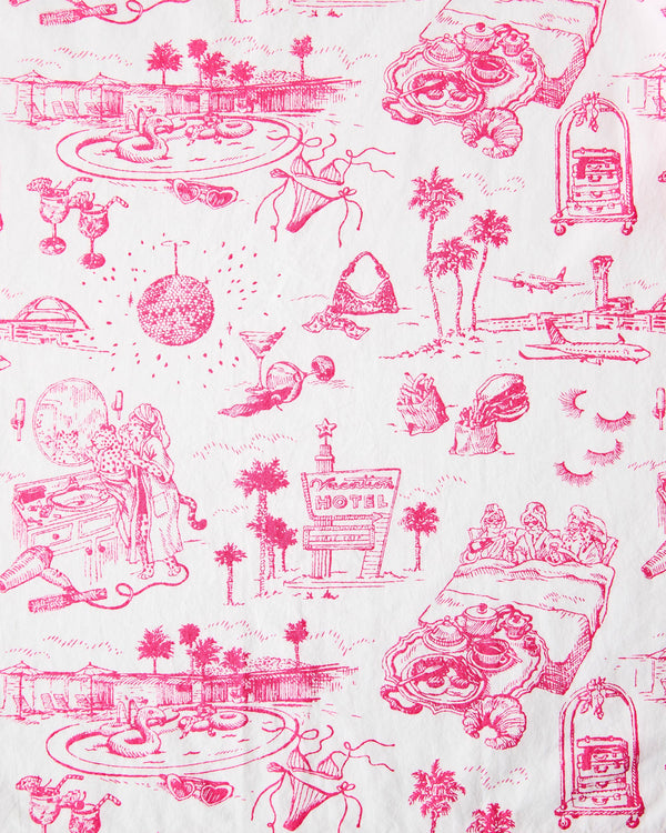 PF x Sean Taylor Girls' Trip Toile - Robe - Pink Cloud - Printfresh