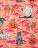 Halloween House Cats - T-Shirt & Ruffle Shorts Set - Jack O' Lantern