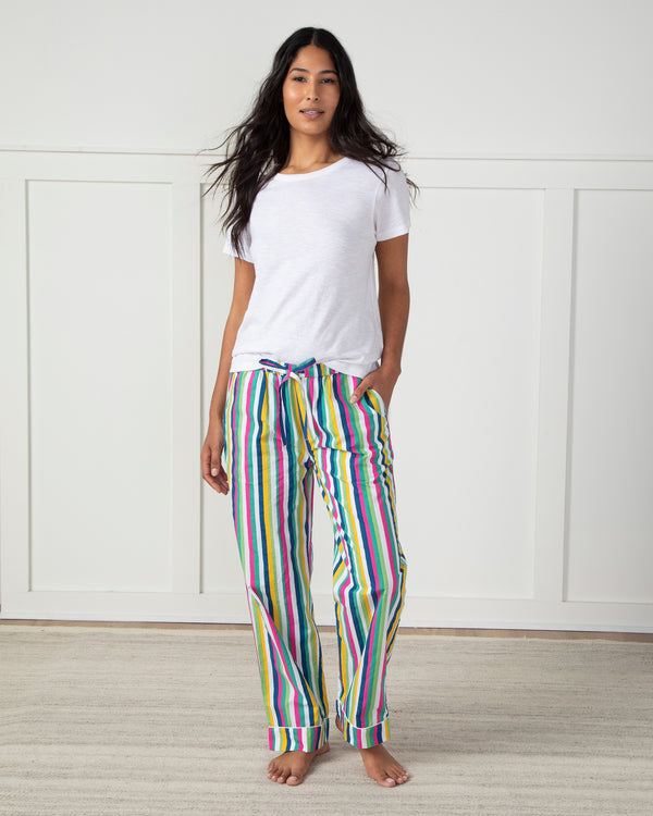 Sincerely Stripes - Pajama Pants - Indigo - Printfresh