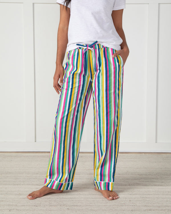 Sincerely Stripes - Pajama Pants - Indigo - Printfresh