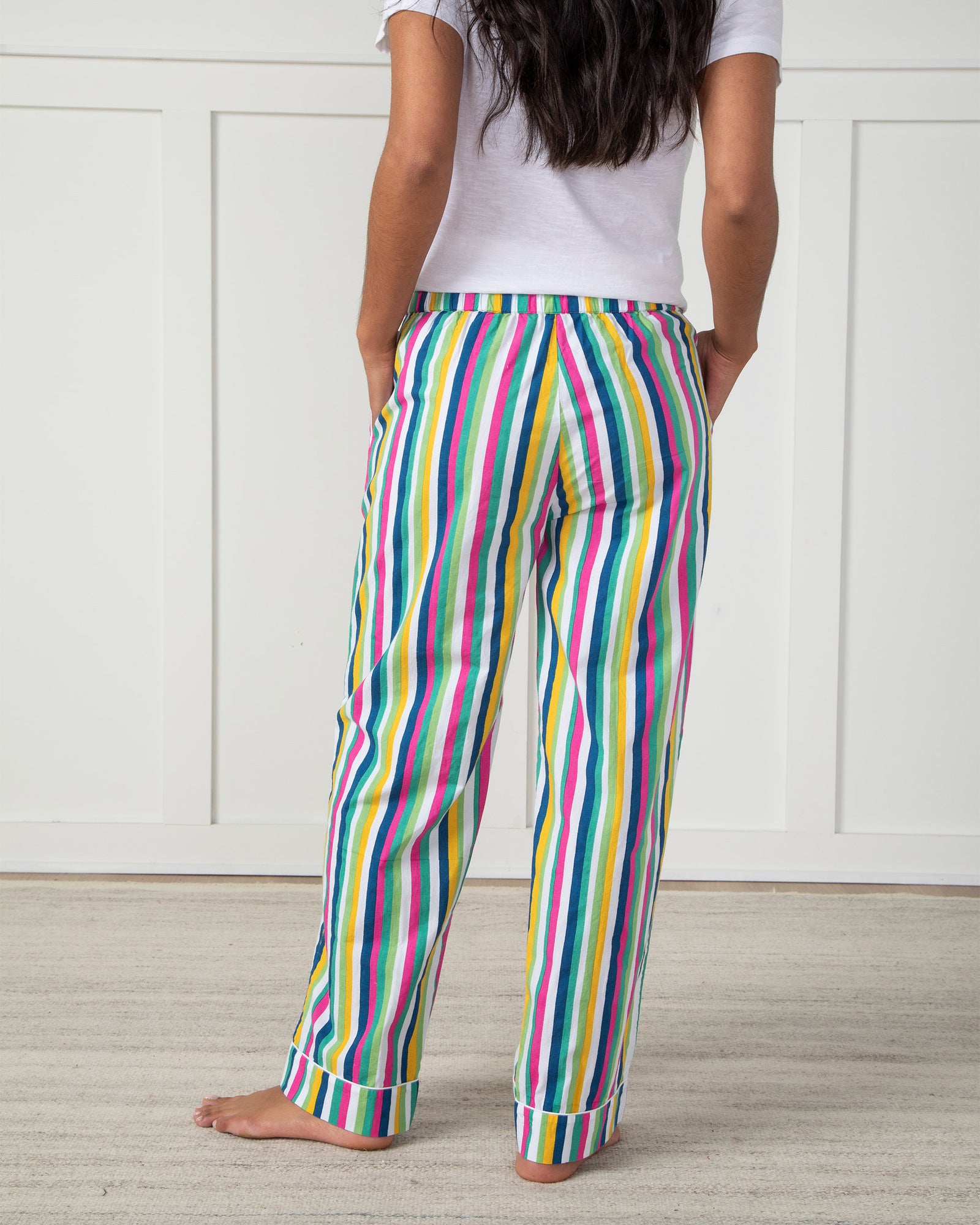 Sincerely Stripes - Pajama Pants - Indigo - Printfresh