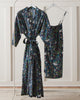 Unicorn's Garden - Robe & Cami Nightgown Set - Indigo - Printfresh