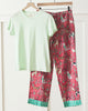 Happy Howlidays - T-Shirt and Pajama Pants - Ruby - Printfresh