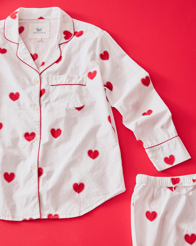 Queen of Hearts - Long Sleep Set - Ruby Cloud - Printfresh