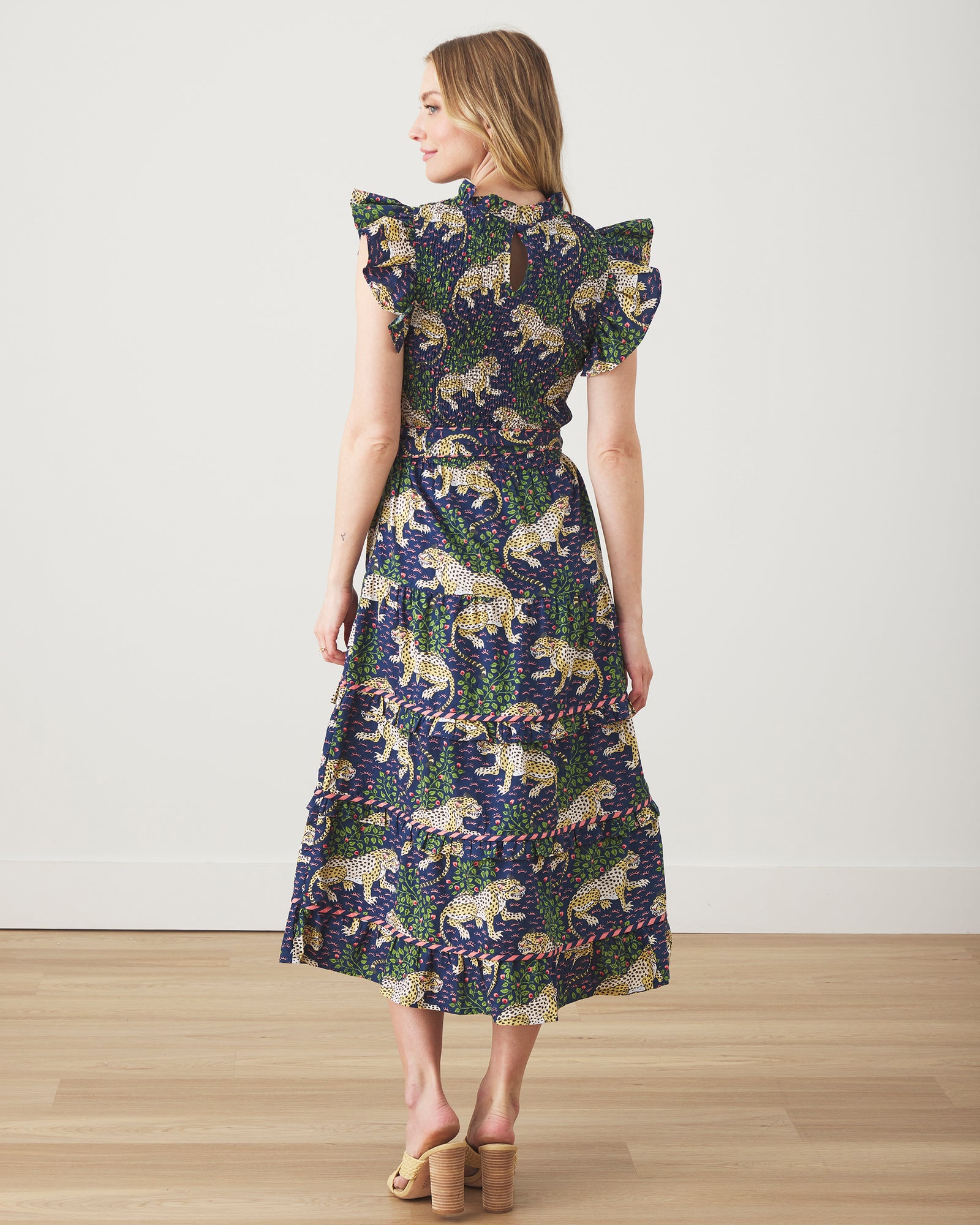 Bagheera - Ready To Ruffle Dress - Navy - Printfresh