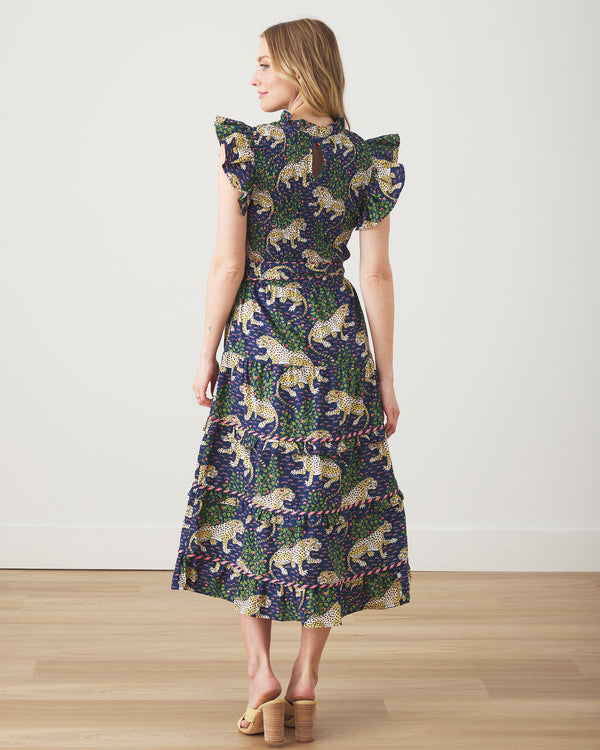 Bagheera - Ready To Ruffle Dress - Navy - Printfresh