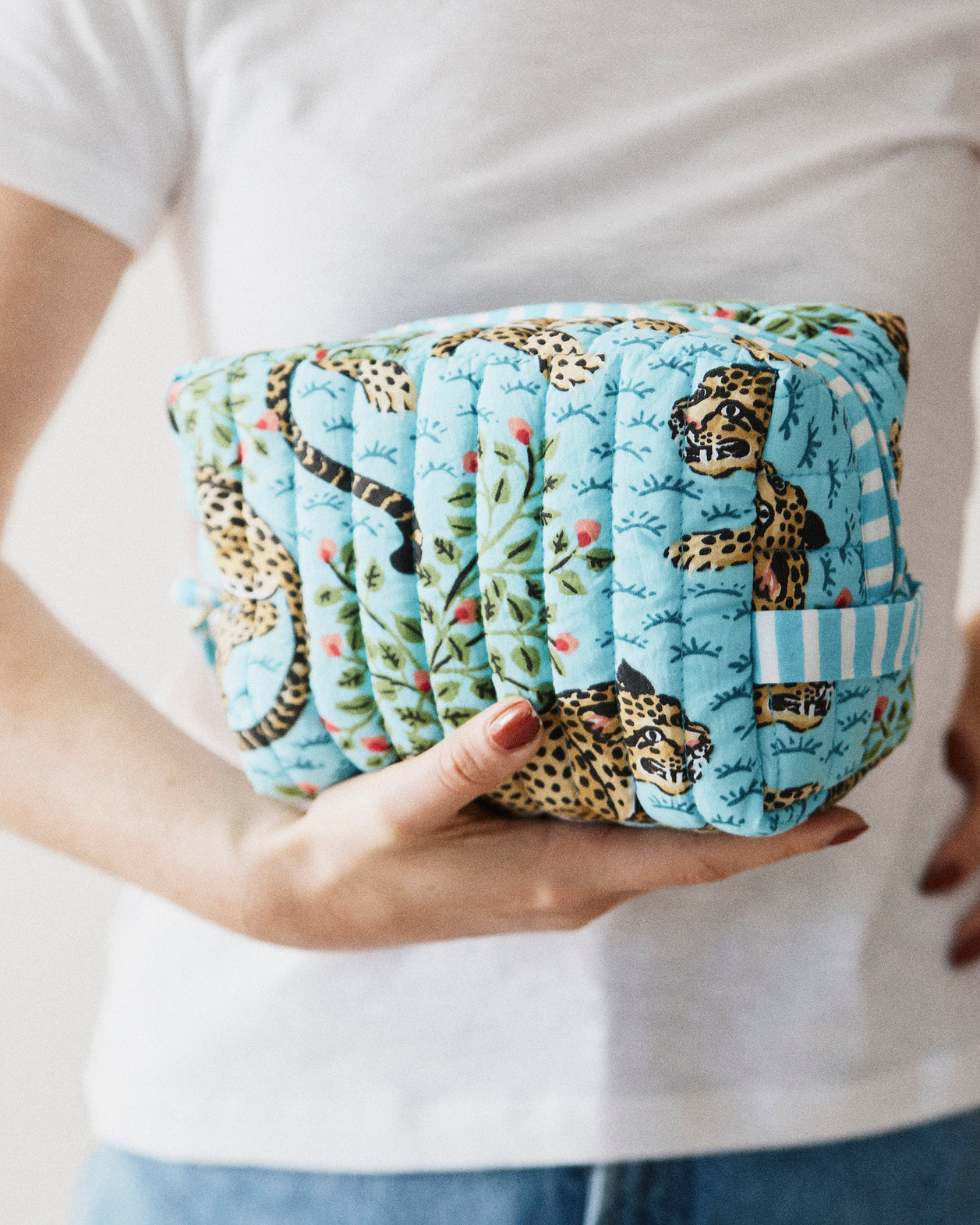 Bagheera - Quilted Pouch - Something Blue - Printfresh