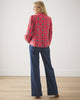 Nostalgia Plaid - On the Books Blouse - Joyful Red - Printfresh