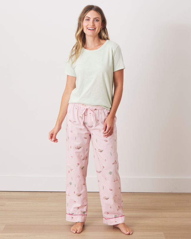 Woodland Storybook - PJ Pants - Blush - Printfresh