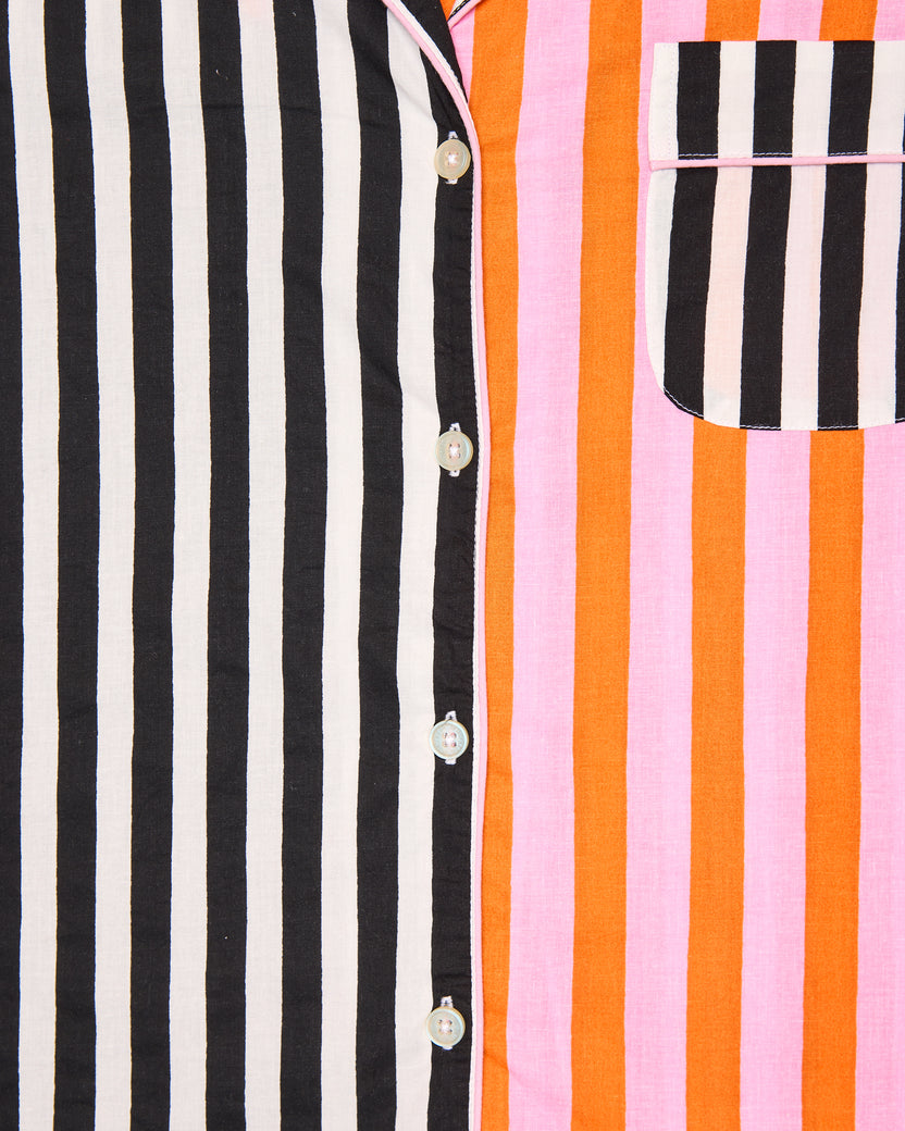 Showtime Stripes - Sleep Shirt - Skeleton Candy - Printfresh