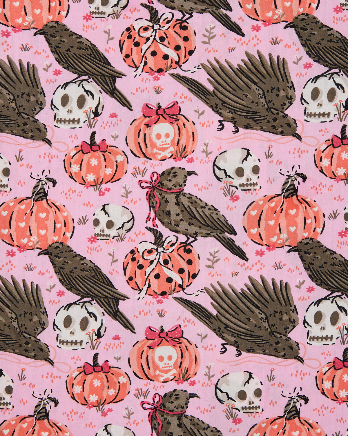 Sleepy Hollow - Ruffle Shorts - Nevermore Pink - Printfresh