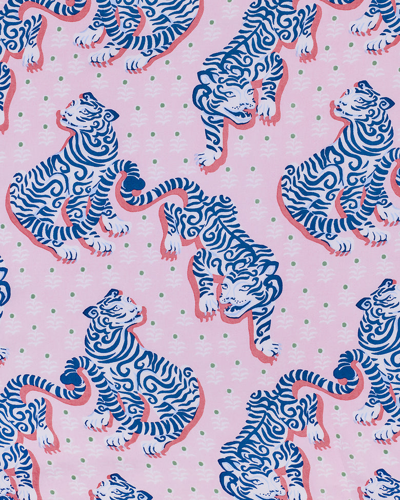 Tiger Queen - Eco Satin Eye Mask - Blush & Bashful - Printfresh