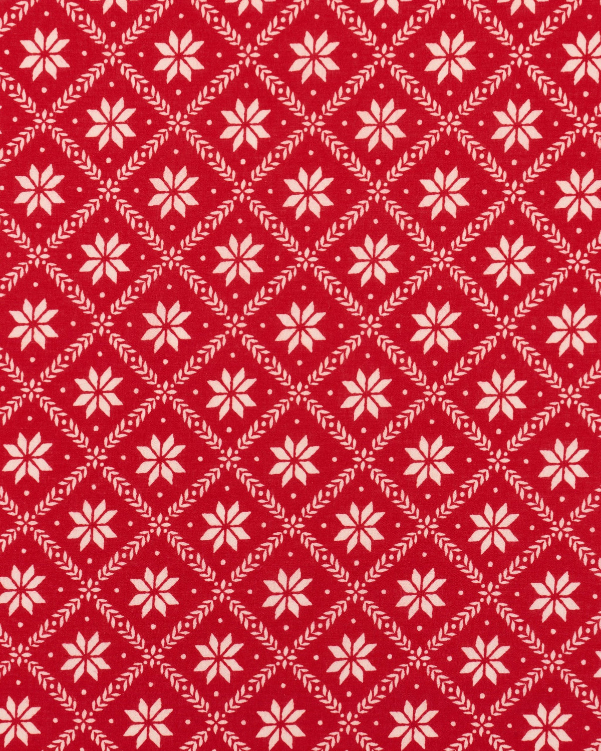 Scandi Snowflake - Parker Nightgown - Nordic Red