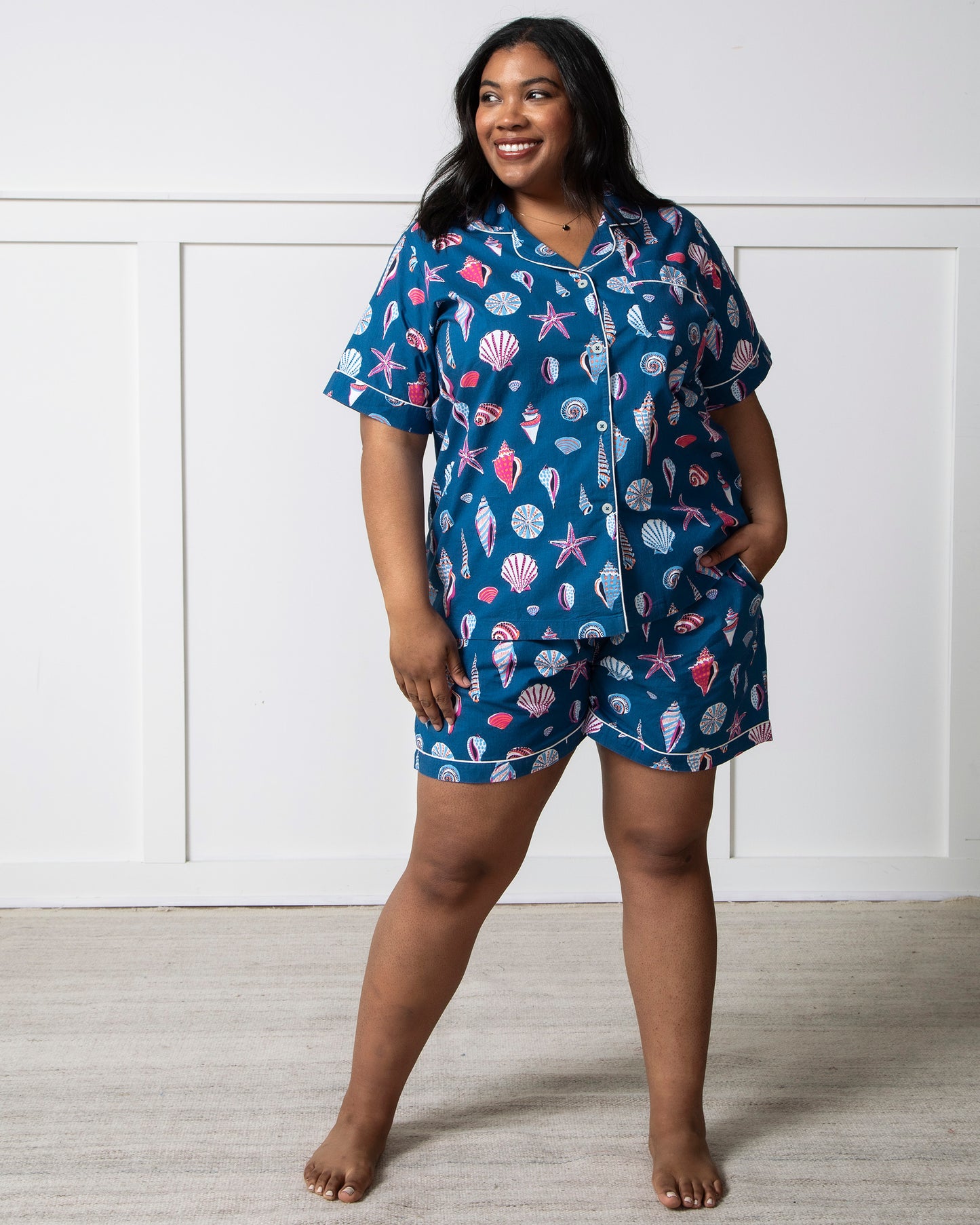 Beachcomber  - Short PJ Set - Shoreline Blue - Printfresh