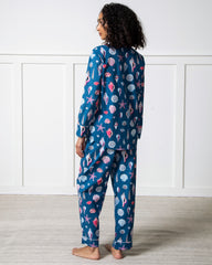 Beachcomber - Tall Long PJ Set - Shoreline Blue - Printfresh