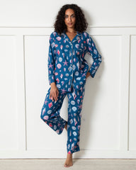 Beachcomber - Petite Long PJ Set - Shoreline Blue - Printfresh