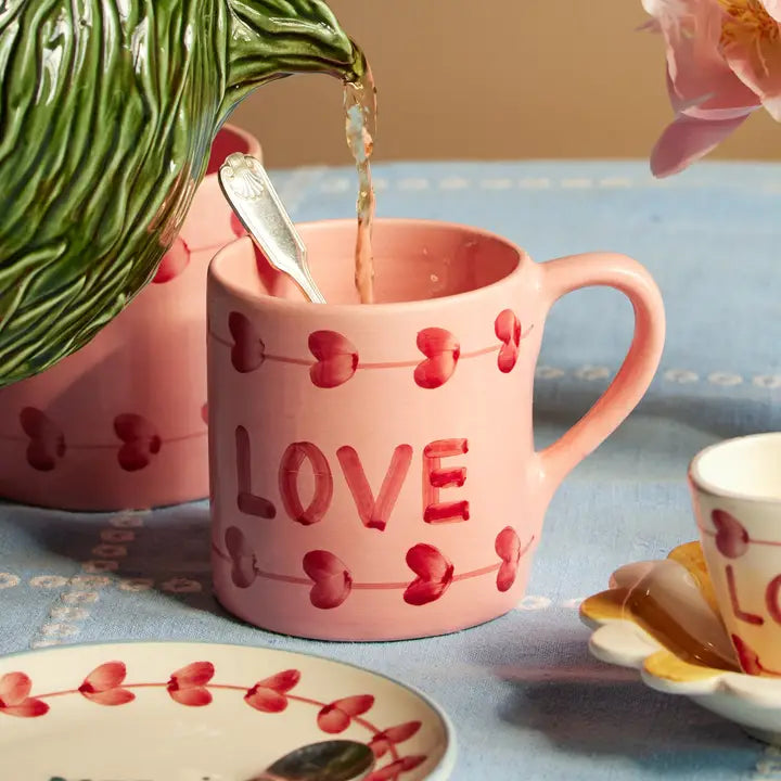 Pink Combo - Ceramic Mug - Handpainted Love - RicebyRice - Printfresh