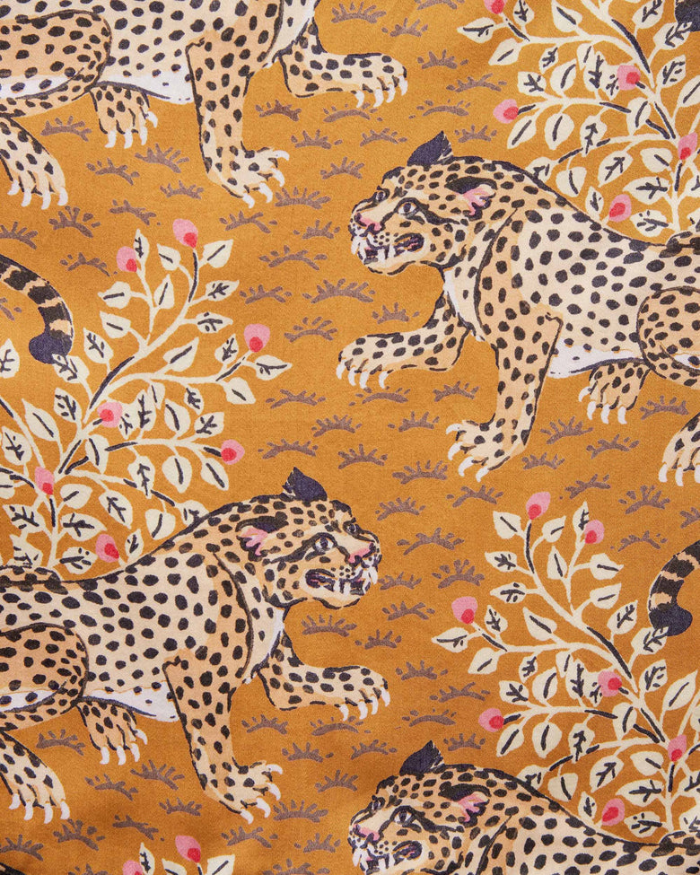 Bagheera - Eco Satin Boyfriend Boxer - Tobacco - Printfresh