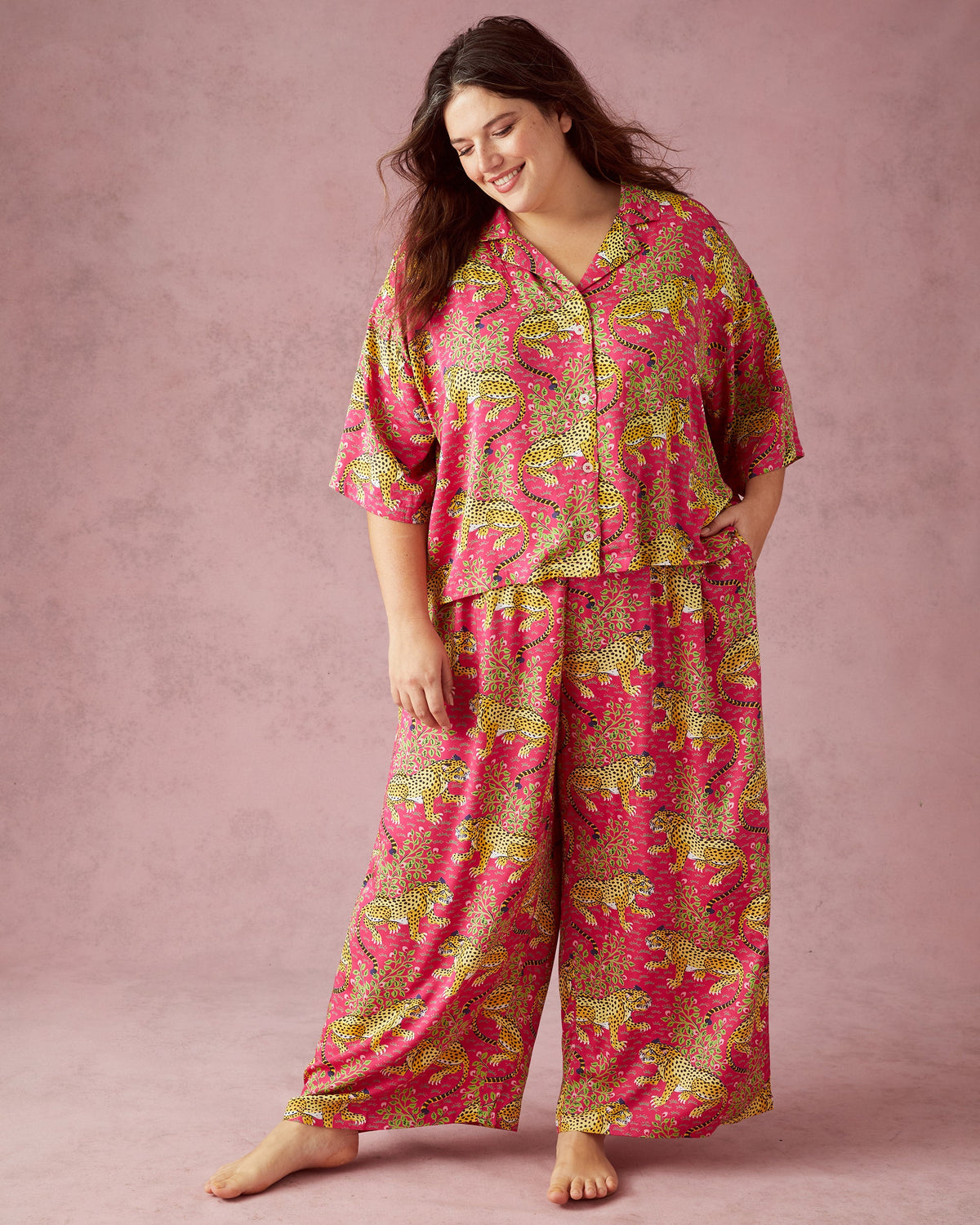 Bagheera - Petite Eco Satin Wildest Dreams Set - Hot Pink - Printfresh