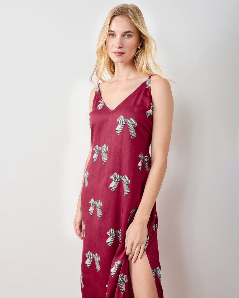 Pumpkin Patch - Eco Satin Chic to Sleep Nightie - Midnight Harvest