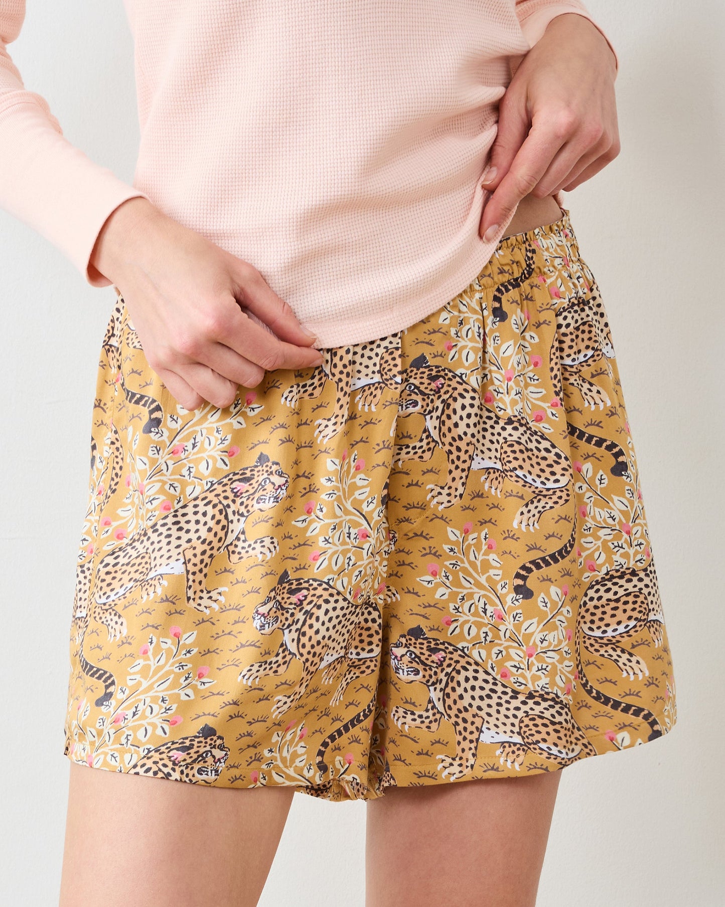 Bagheera - Eco Satin Boyfriend Boxer - Tobacco - Printfresh